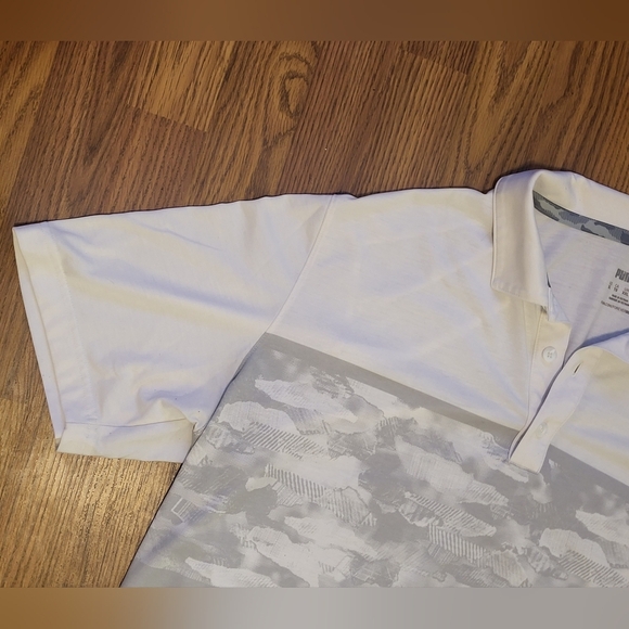Puma Men’s XXL White & Gray Performance Golf Polo Shirt A9 - Picture 5 of 6
